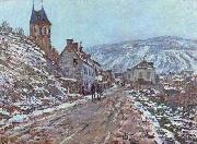 Street near Vetheuil in Winter Claude Monet